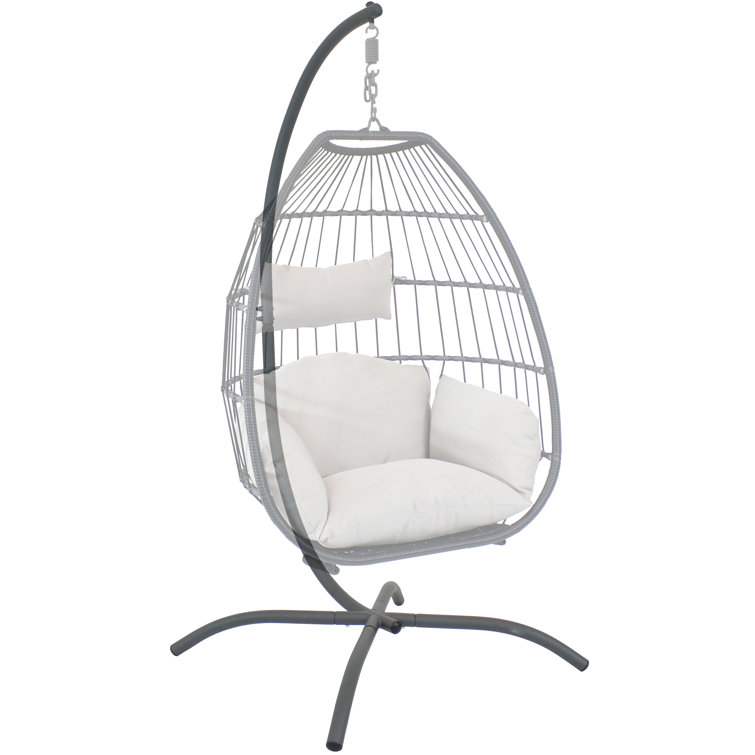 Bay Isle Home Rutan Egg Metal Hammock Chair Stand & Reviews Wayfair